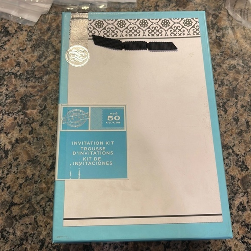 Gartner Black & White Invitation Kit 50 Ct Invite Response Cards Envelopes NIB